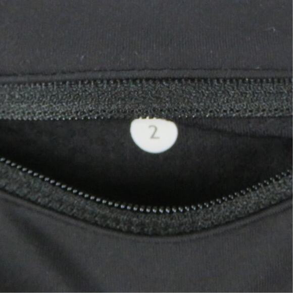 Lululemon Run for Your Life Crop Black Cropped Leggings Size 2 - Picture 6 of 8